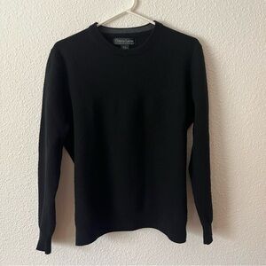 Christian Lacroix Mens 100% Extra Fine Merino Wool Sweater XL Black Luxury